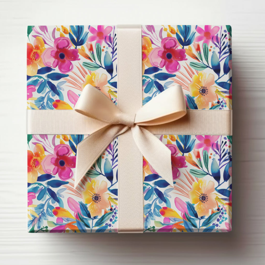 Vibrant Colorful Watercolor Floral Artistic Pattern product type