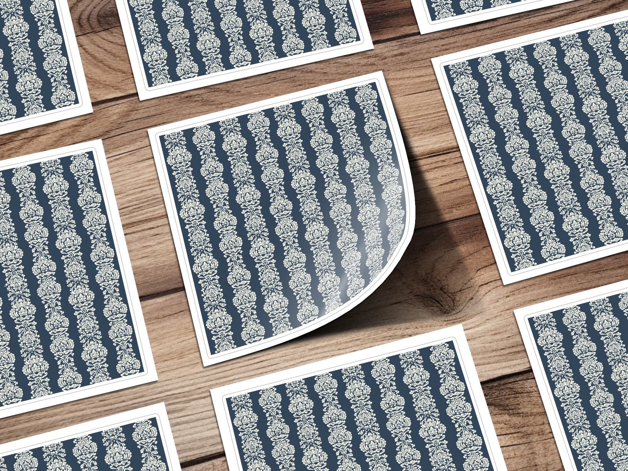 Elegant Ornate Blue and White Pattern product