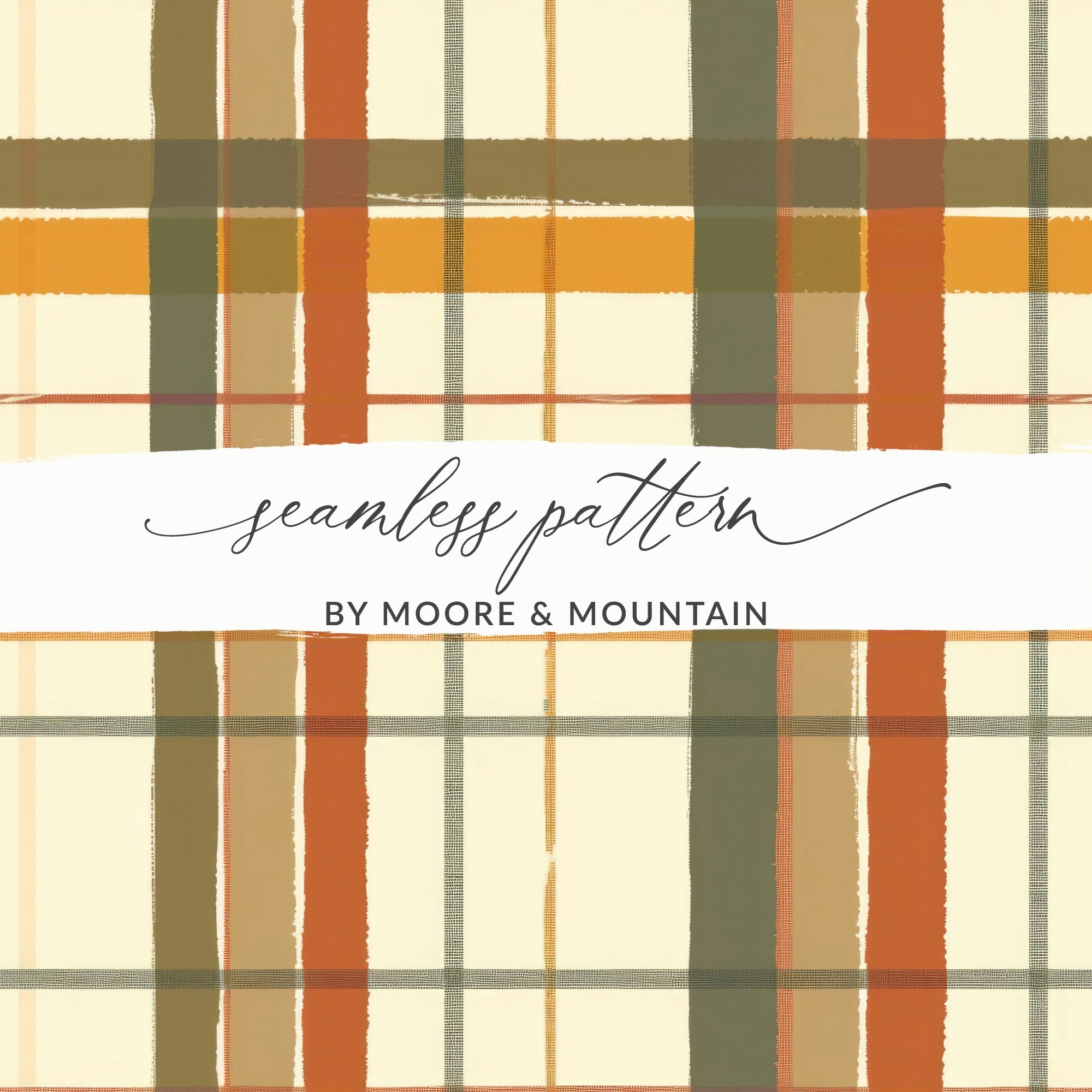 Autumn Plaid Seamless Pattern by Moore & Mountain