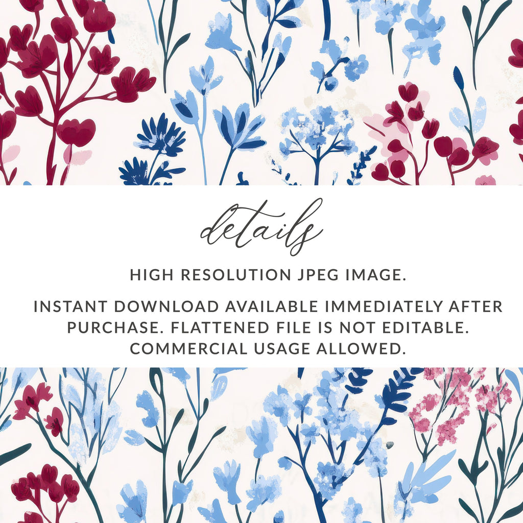 High Resolution Floral Pattern Instant Download Image