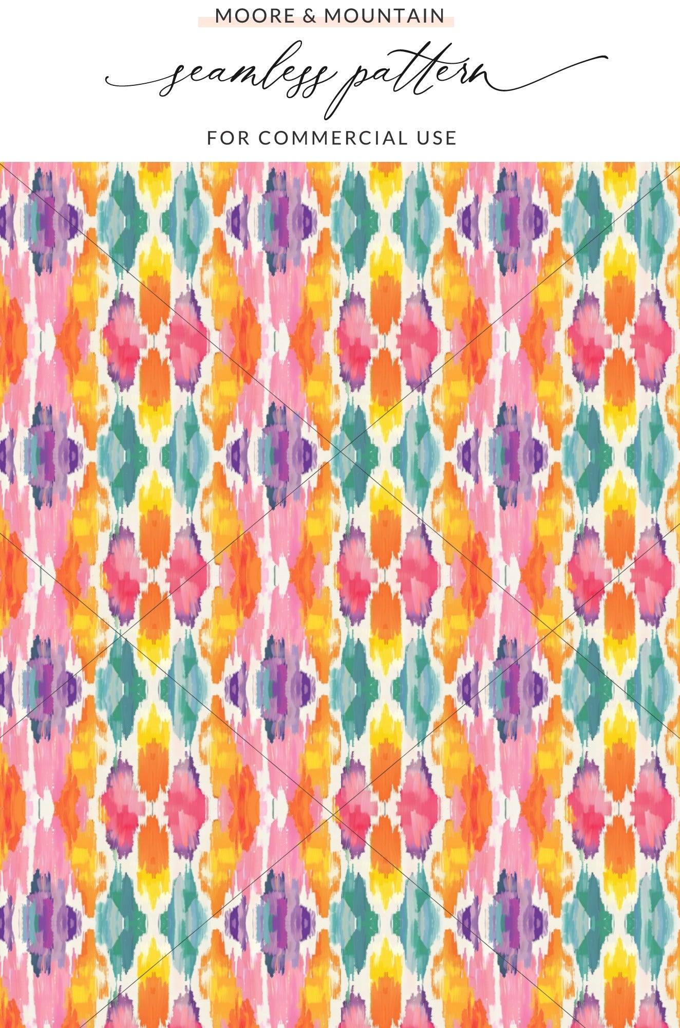 Colorful Abstract Seamless Pattern for Commercial Use