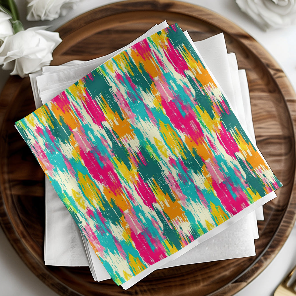 Vibrant Multicolor Abstract Pattern Napkin Product
