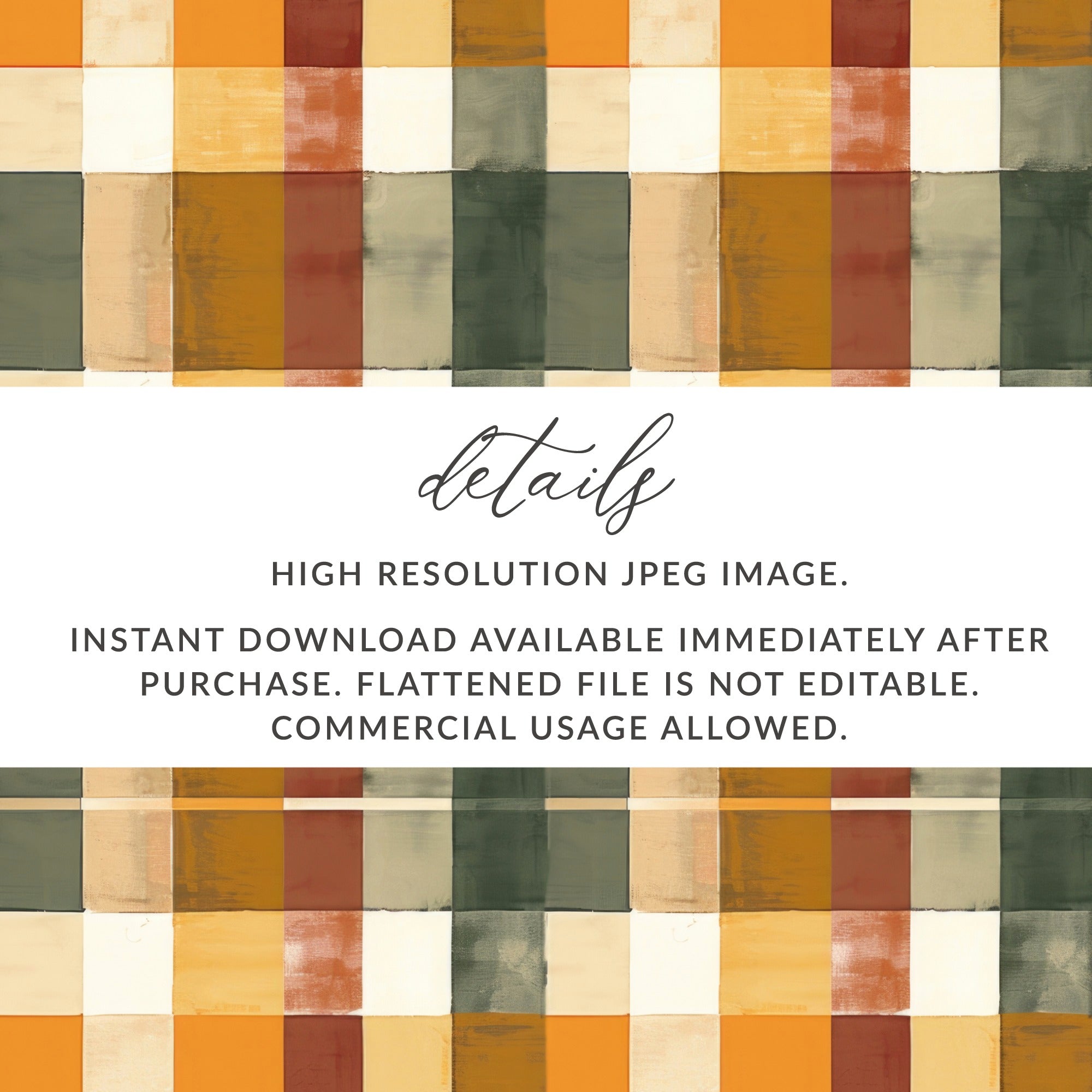 Autumn Plaid High Resolution JPEG Download Image
