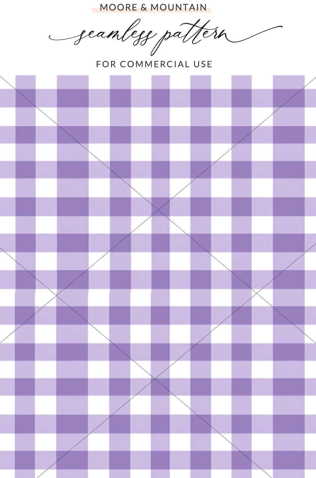 Purple Gingham Seamless Pattern for Commercial Use