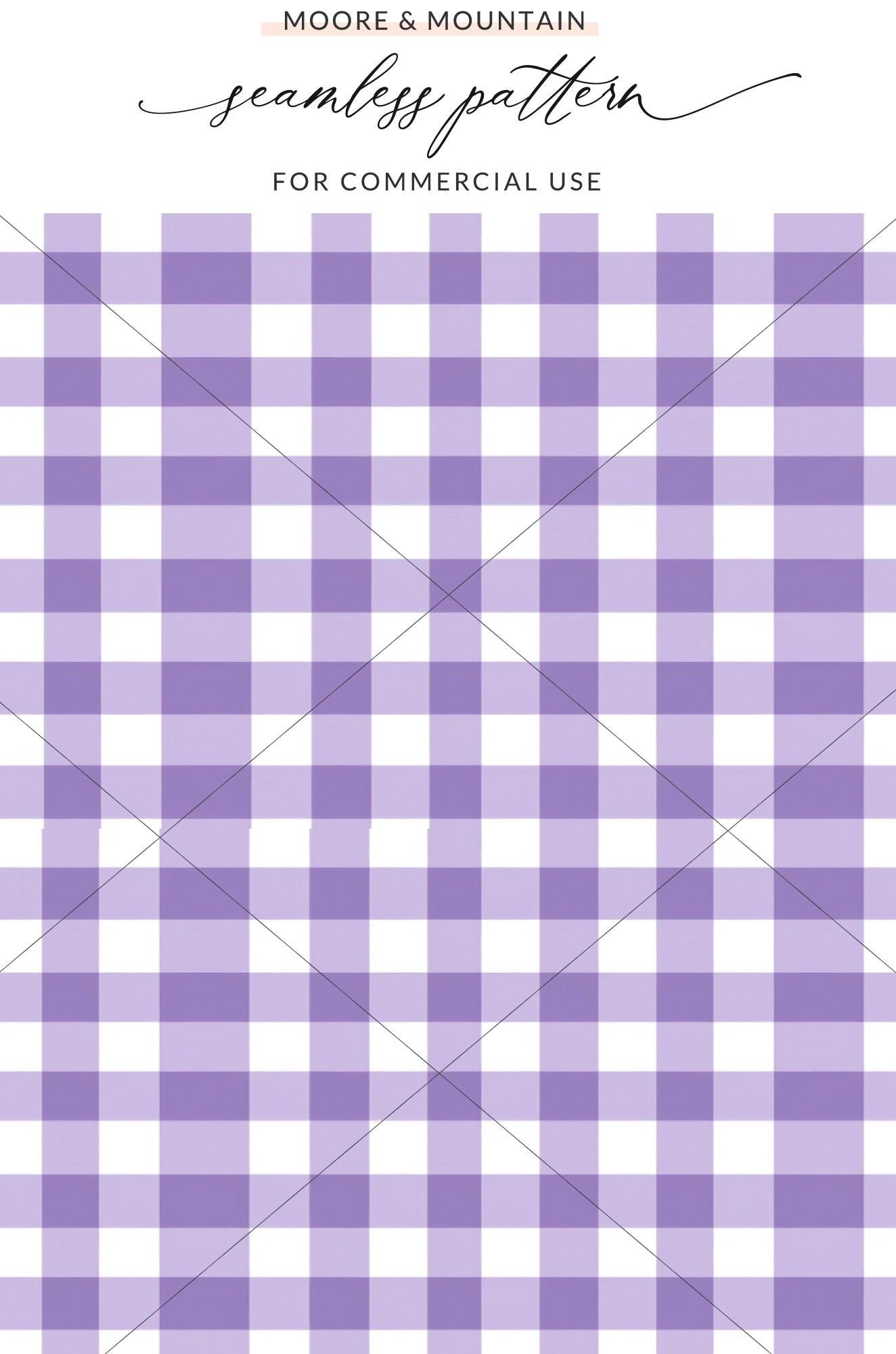 Purple Gingham Seamless Pattern for Commercial Use