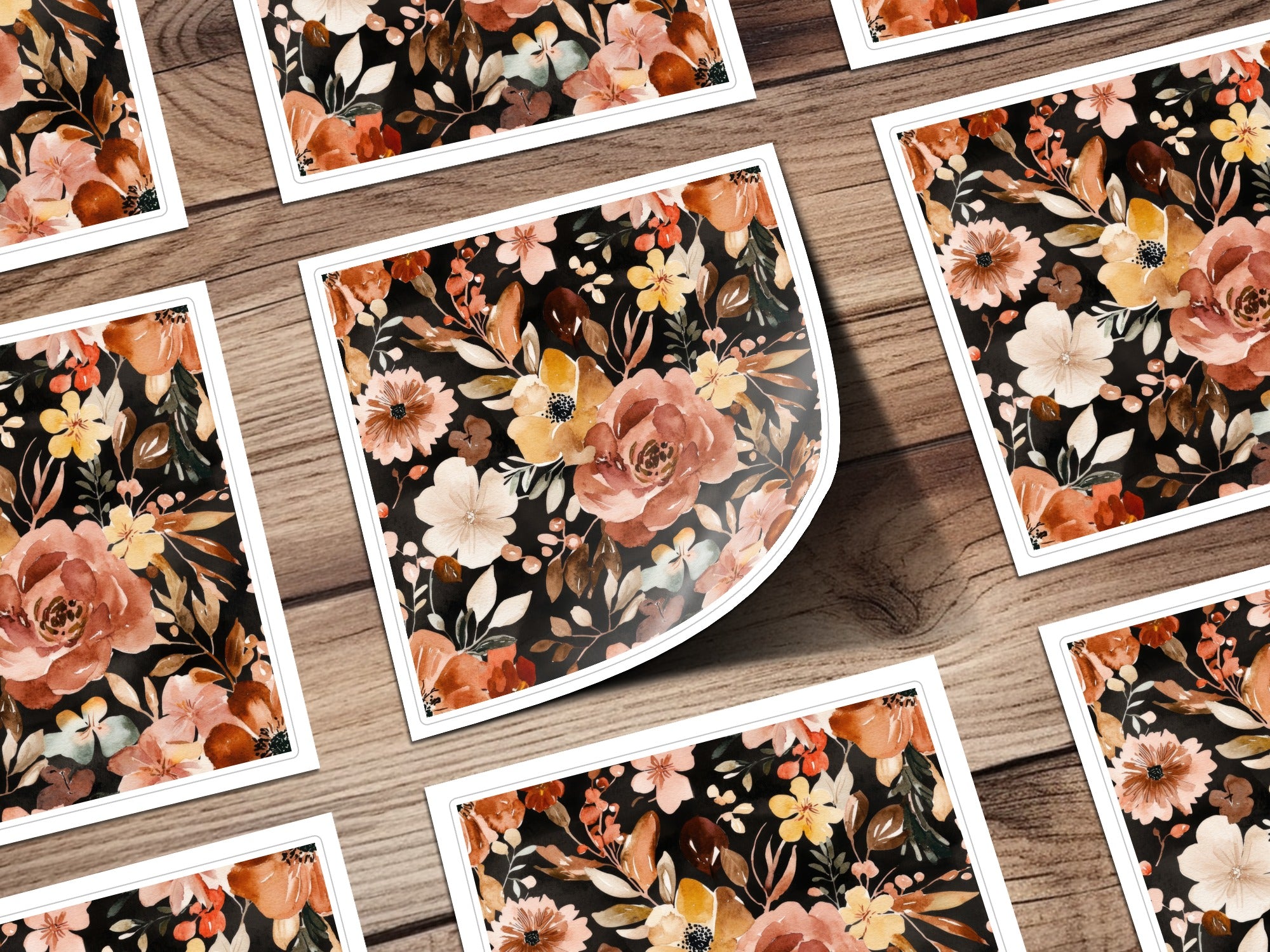 Vibrant Floral Pattern Art Prints for Home Decoration