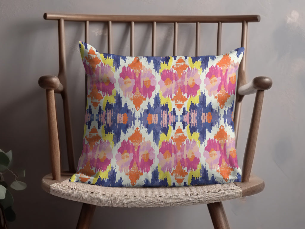 Vibrant Multicolor Abstract Pattern Pillow Cover