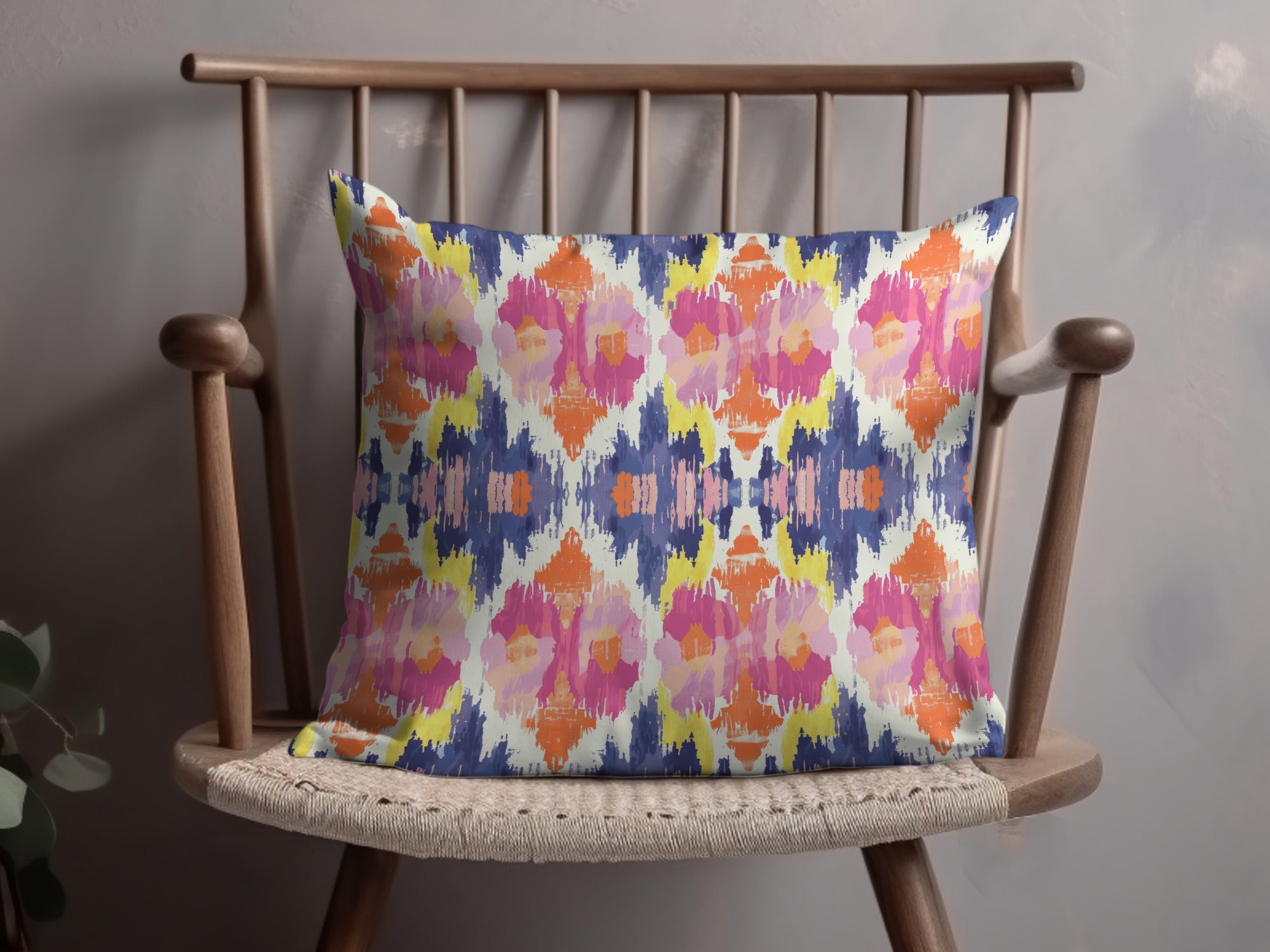 Vibrant Multicolor Abstract Pattern Pillow Cover