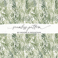 Green Leaf Seamless Pattern by Moore and Mountain Product