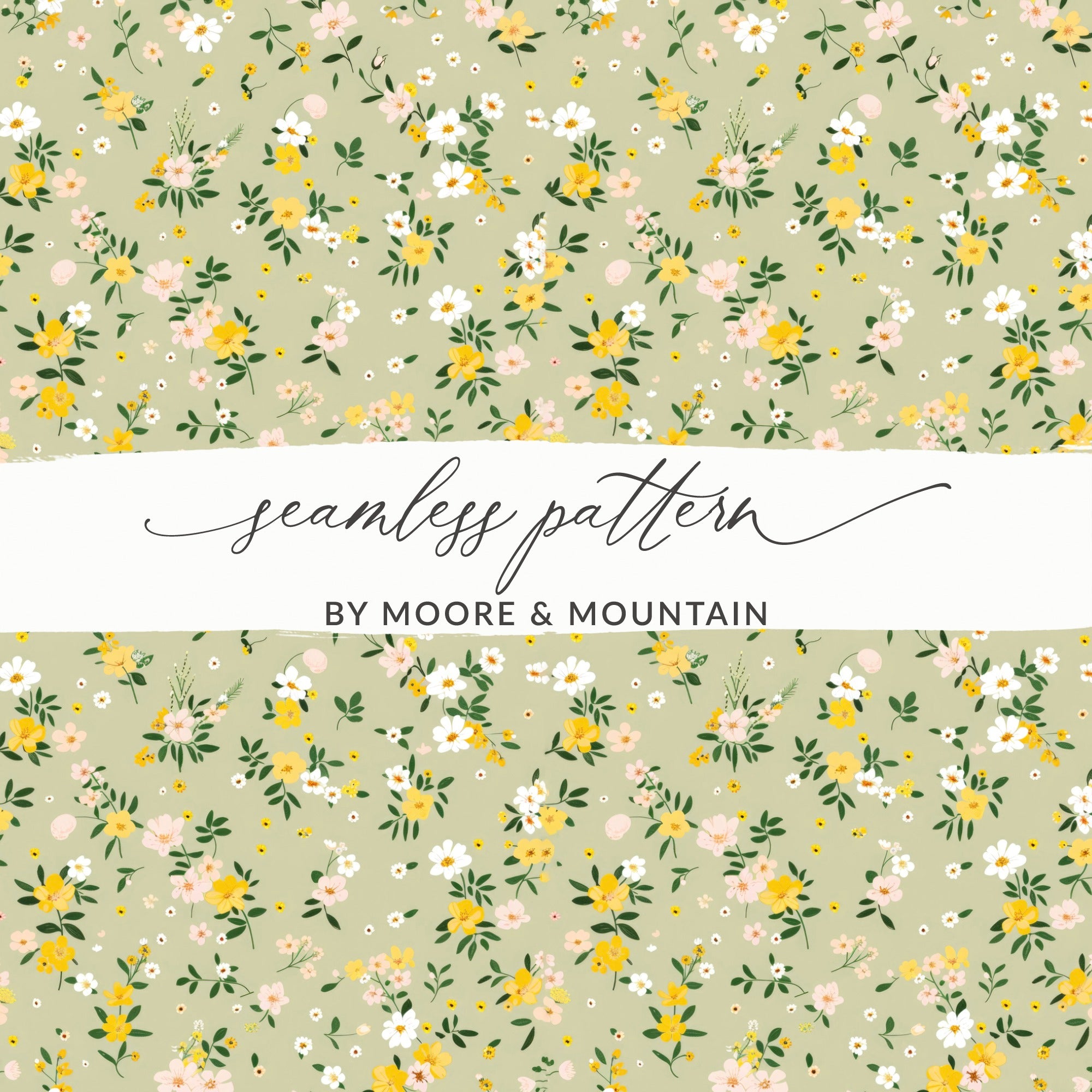 Floral Seamless Pattern by Moore & Mountain design