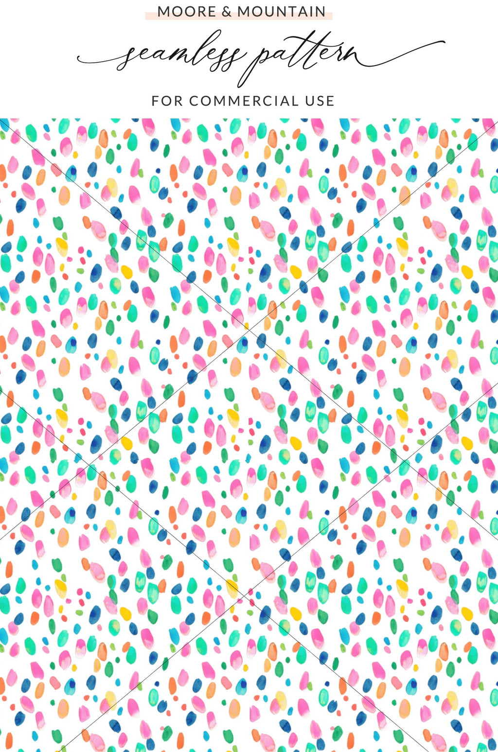 Colorful Abstract Dots Seamless Pattern for Commercial Use