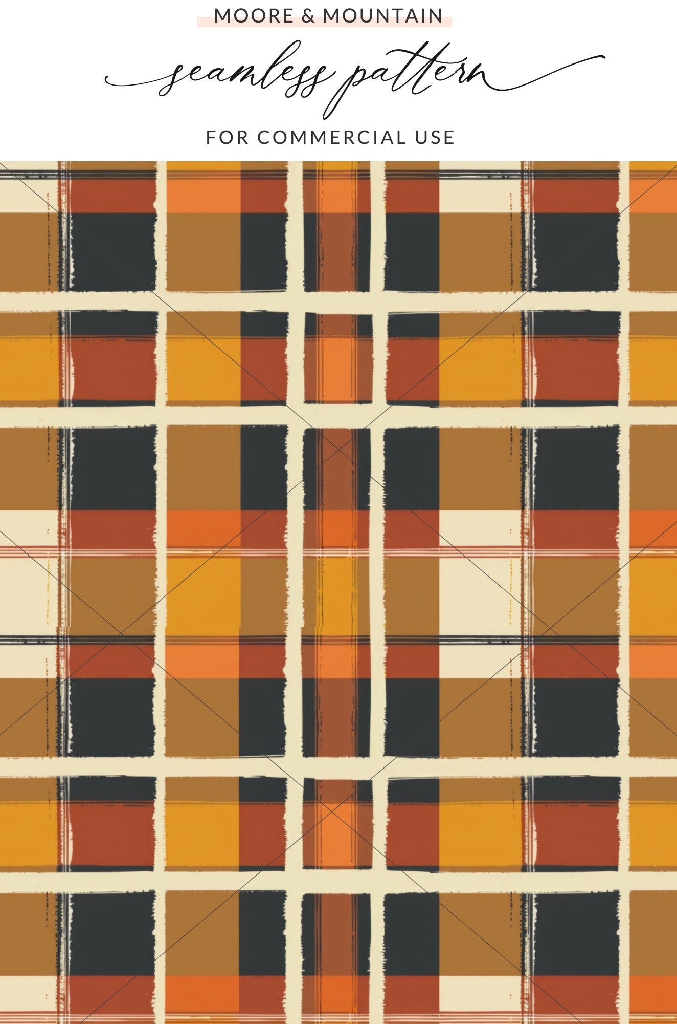 Moore & Mountain Seamless Pattern for Commercial Use