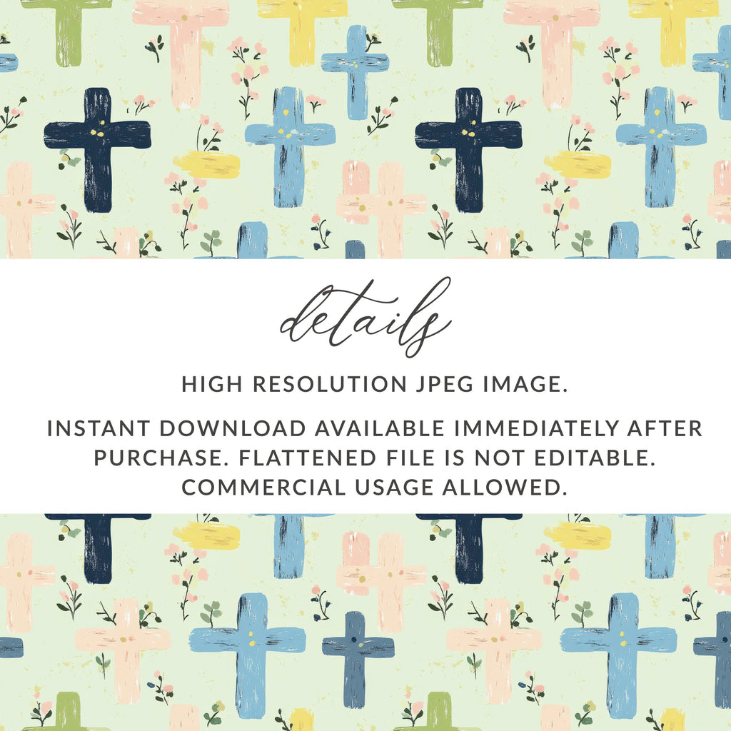 Crosses and Flowers High Resolution JPEG Image