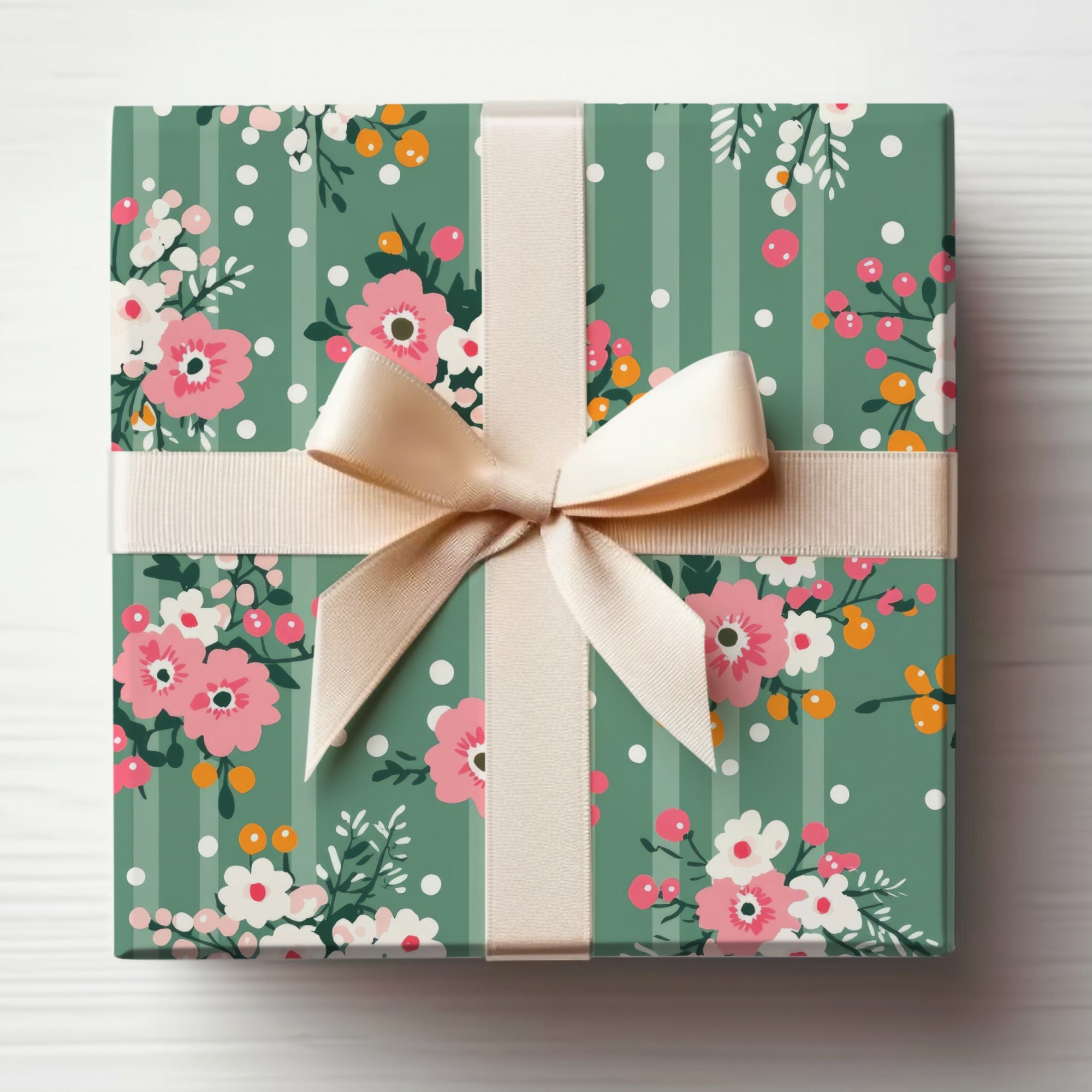 Floral Gift Box with Ribbon for Special Occasions