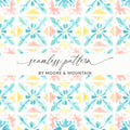Seamless pattern BY MOORE & MOUNTAIN Watercolor product type
