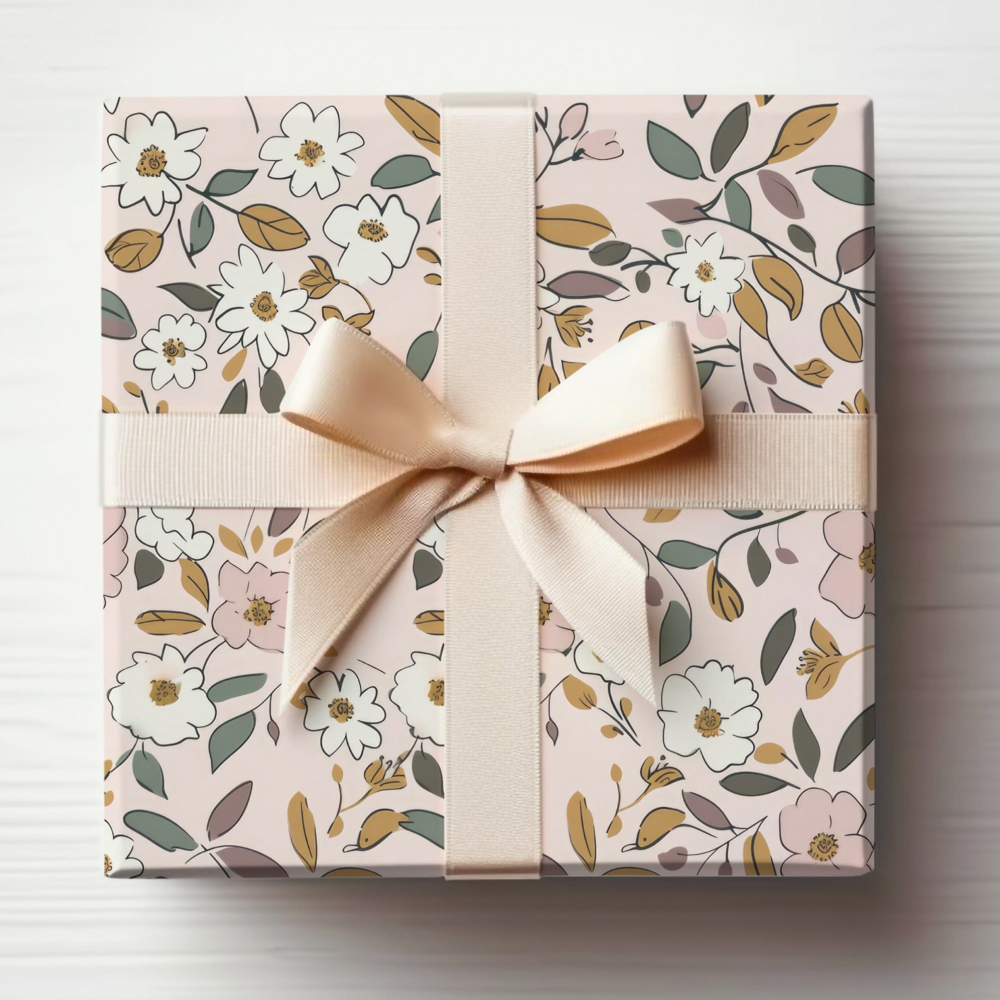 Elegant Floral Gift Box with Ribbon for Any Occasion