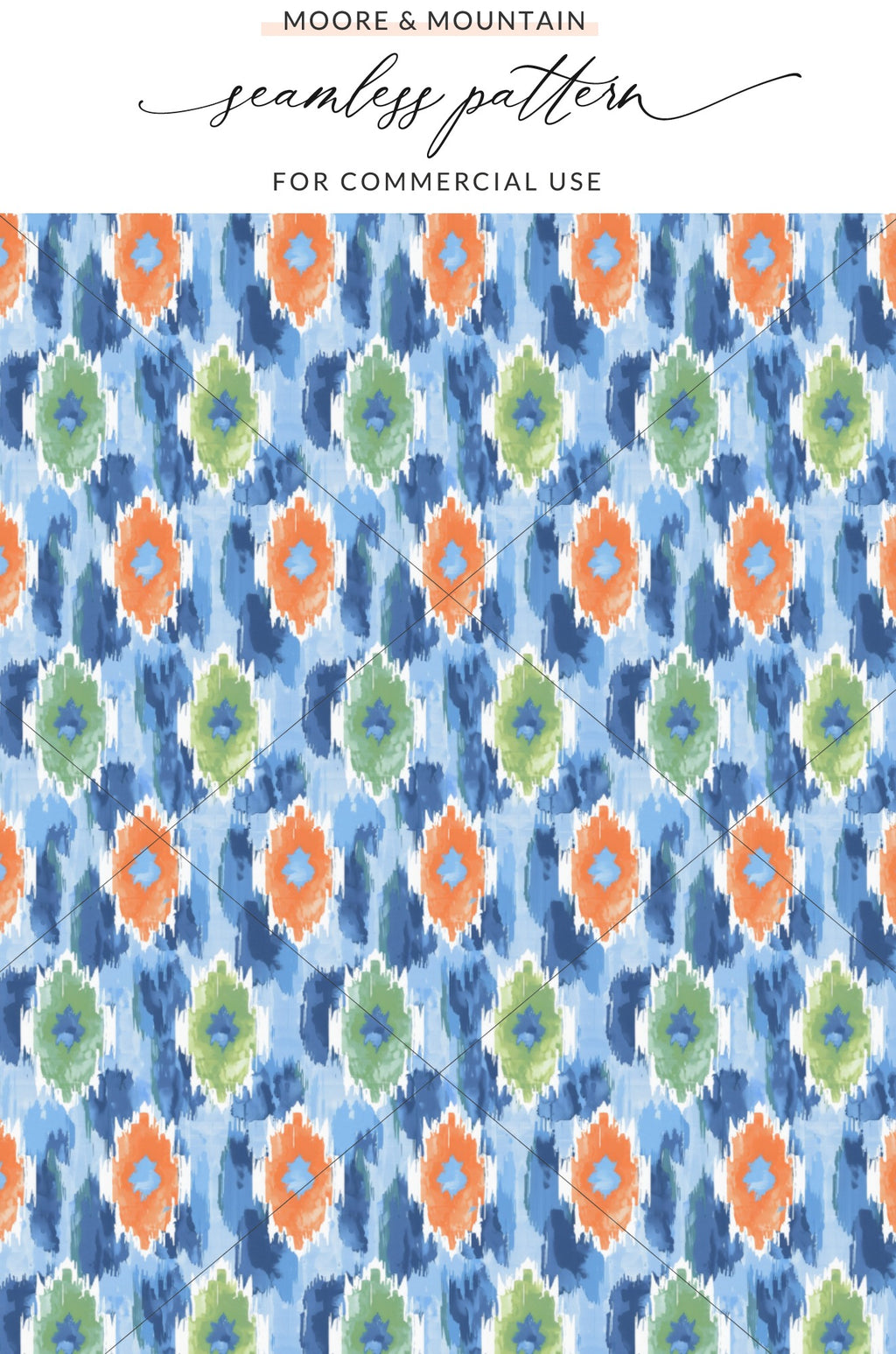 Moore and Mountain Seamless Pattern For Commercial Use