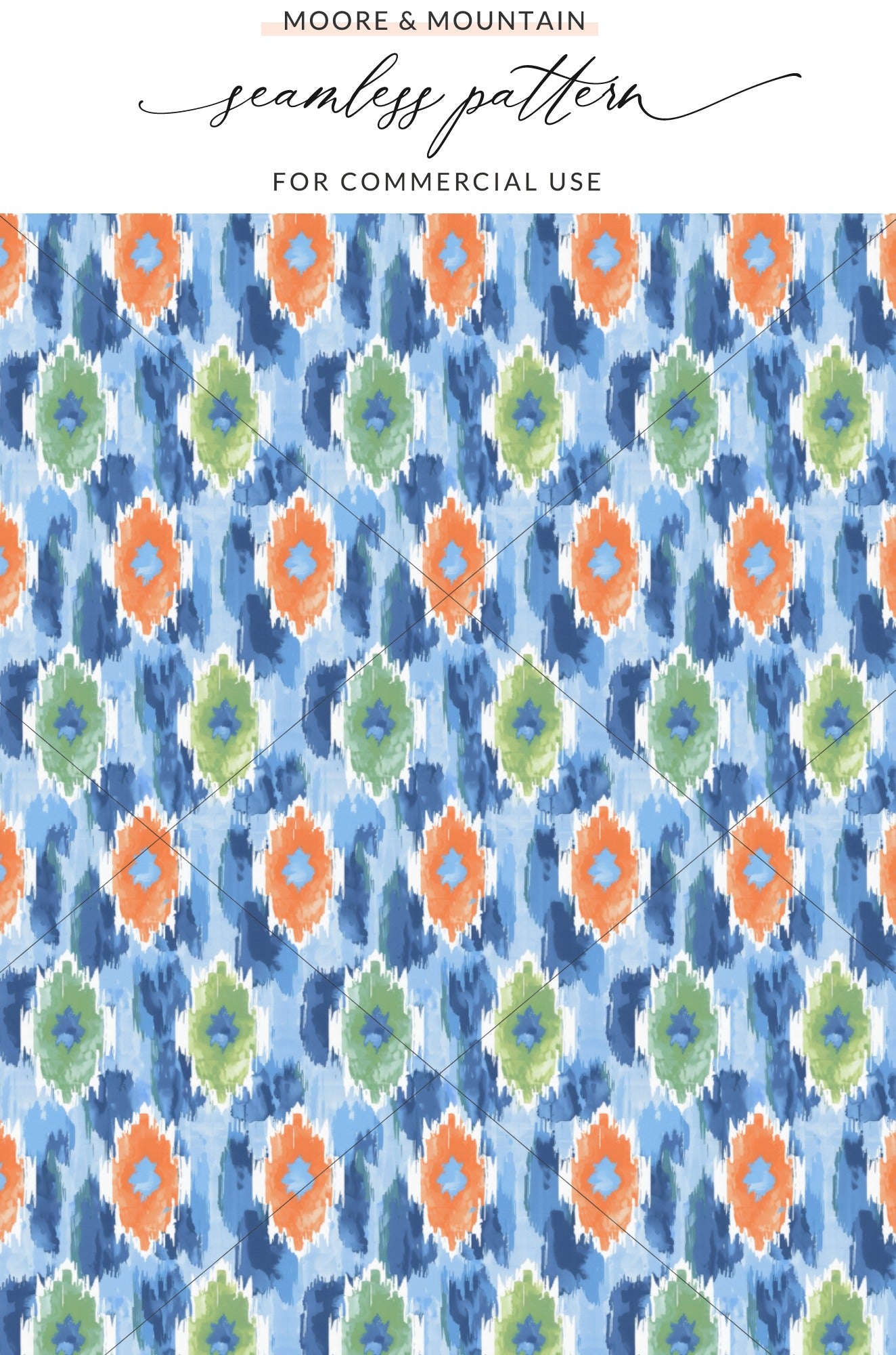 Moore and Mountain Seamless Pattern For Commercial Use