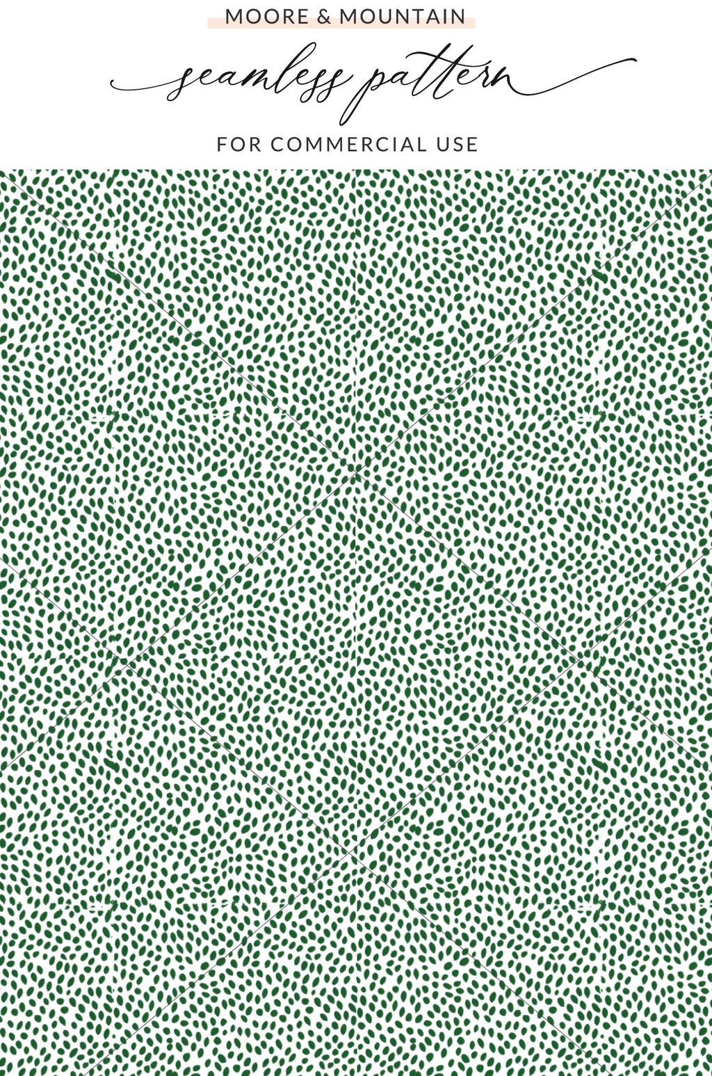 Green Dotted Seamless Pattern for Commercial Use