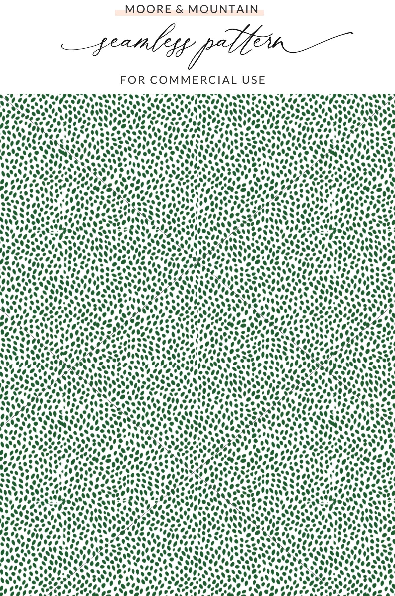 Green Dotted Seamless Pattern for Commercial Use