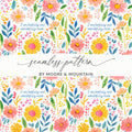 Colorful Floral Seamless Pattern by Moore & Mountain