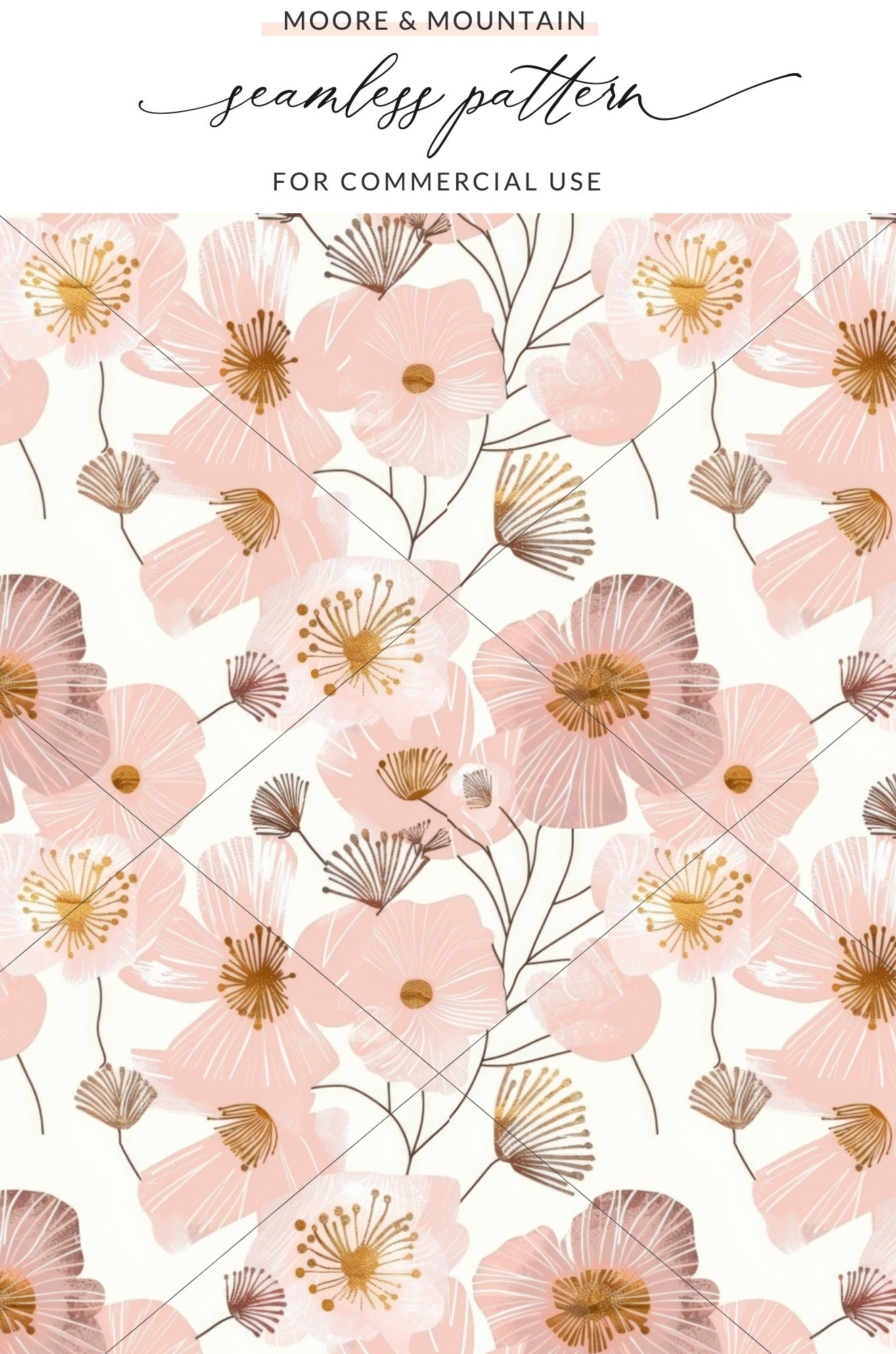 Seamless Floral Pattern for Commercial Use Design