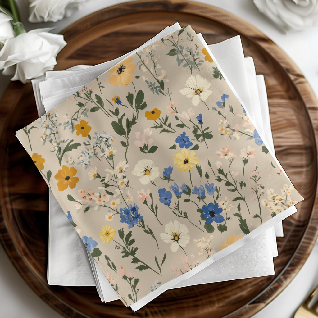 Beautifully Designed Floral Pattern Napkins