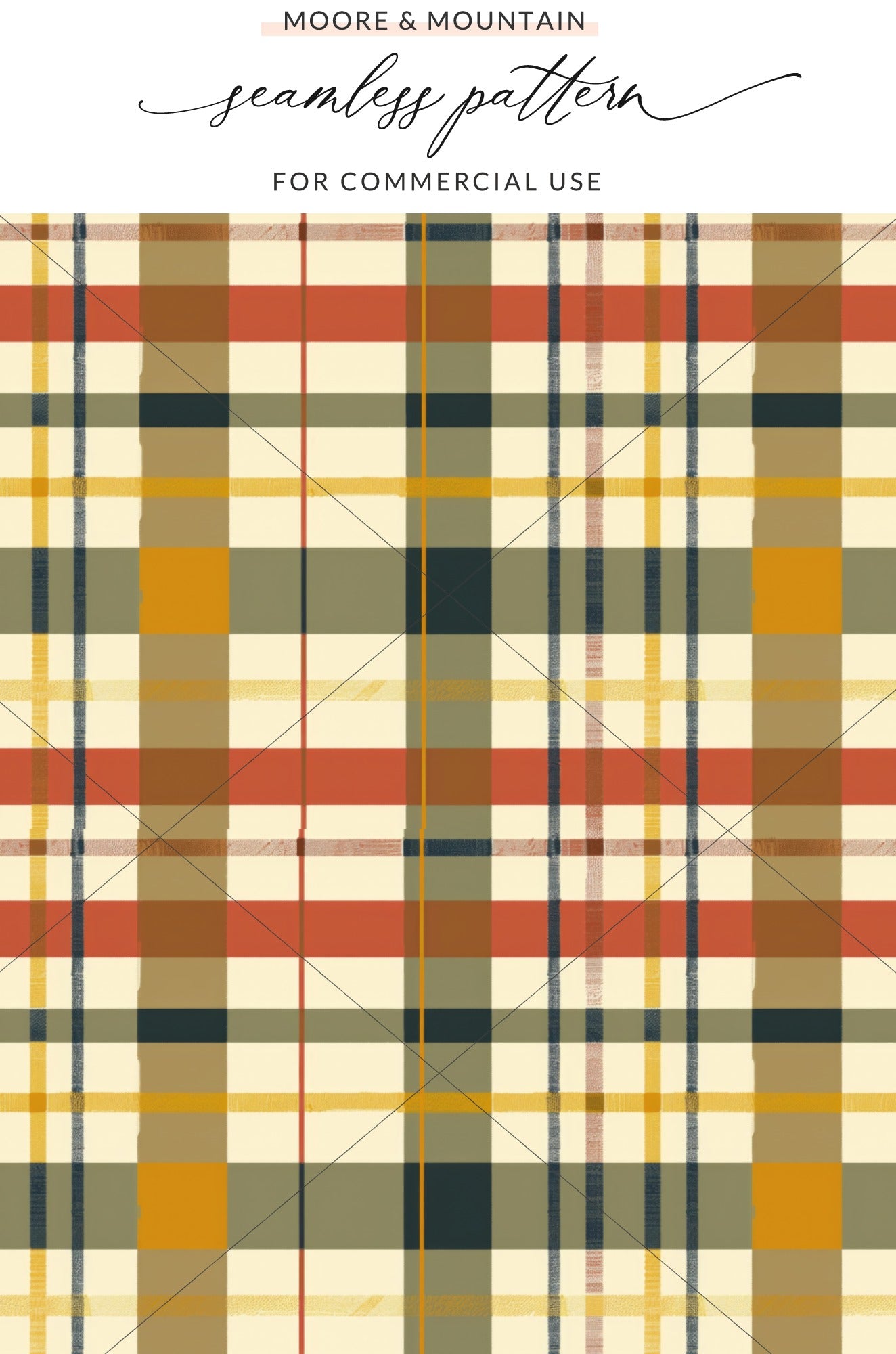 Seamless Plaid Pattern for Commercial Use product