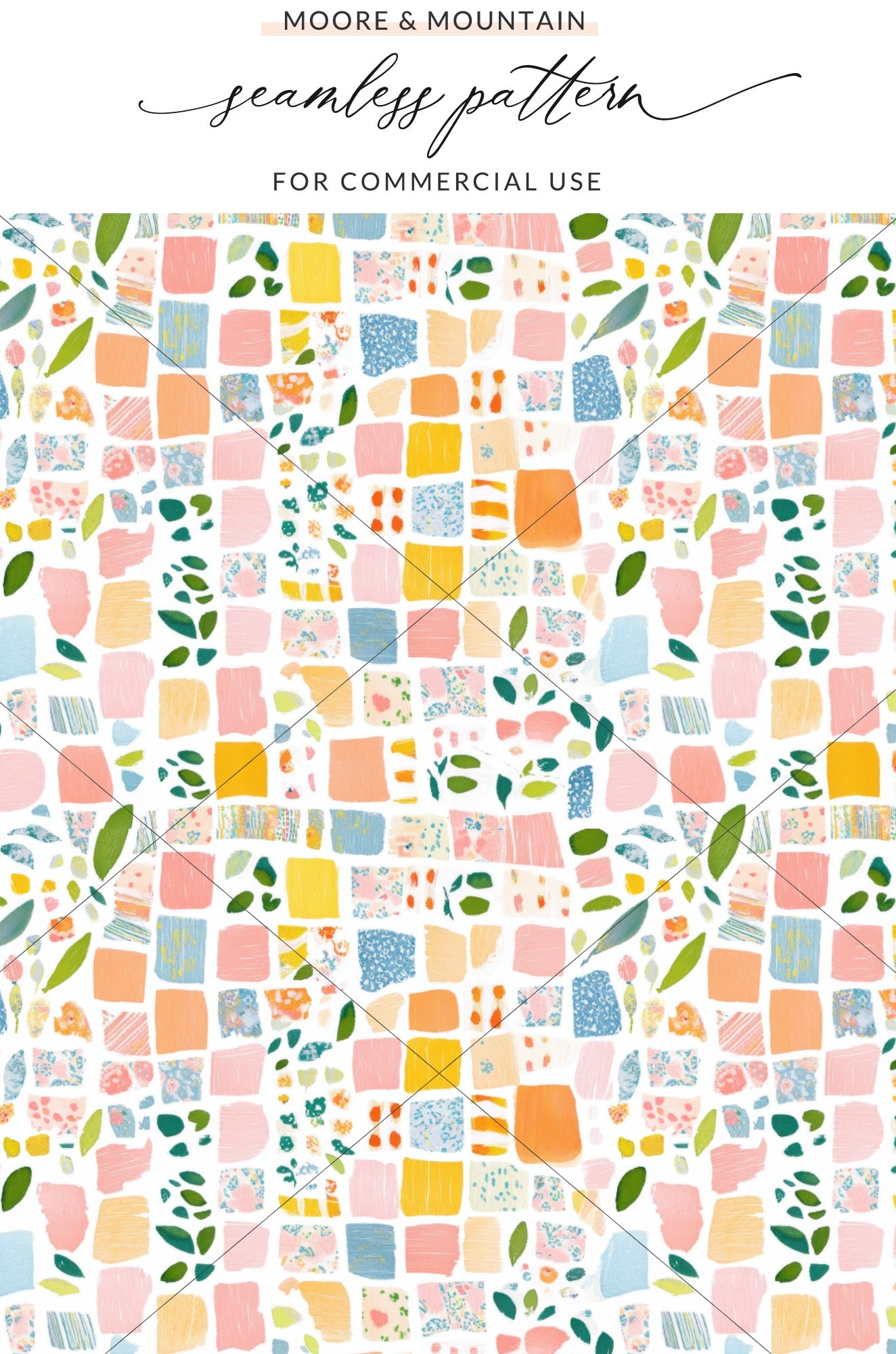 Colorful Abstract Seamless Pattern for Commercial Use