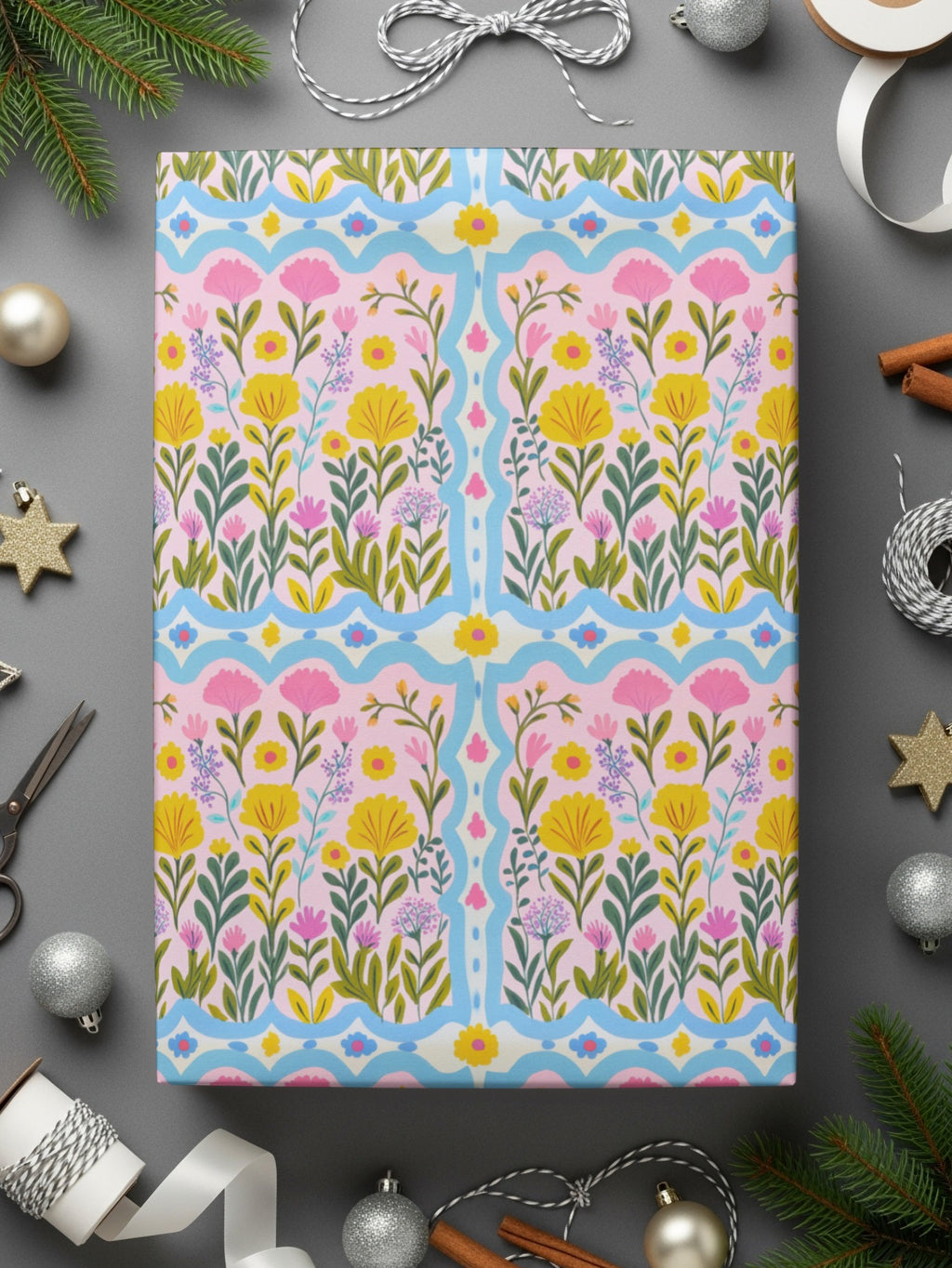 Floral Pattern Gift Wrapper for Special Occasions