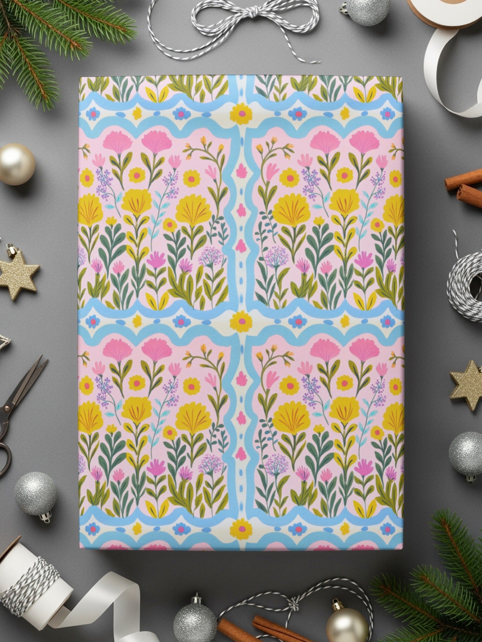 Floral Pattern Gift Wrapper for Special Occasions