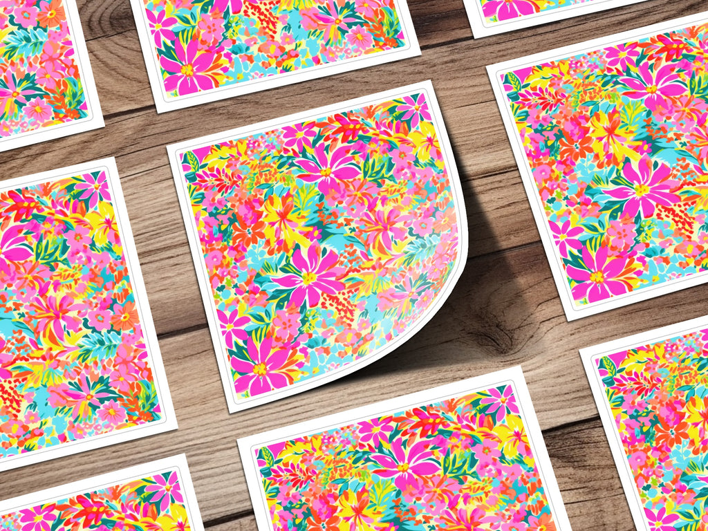 Vibrant Floral Pattern with Tropical Flowers product type