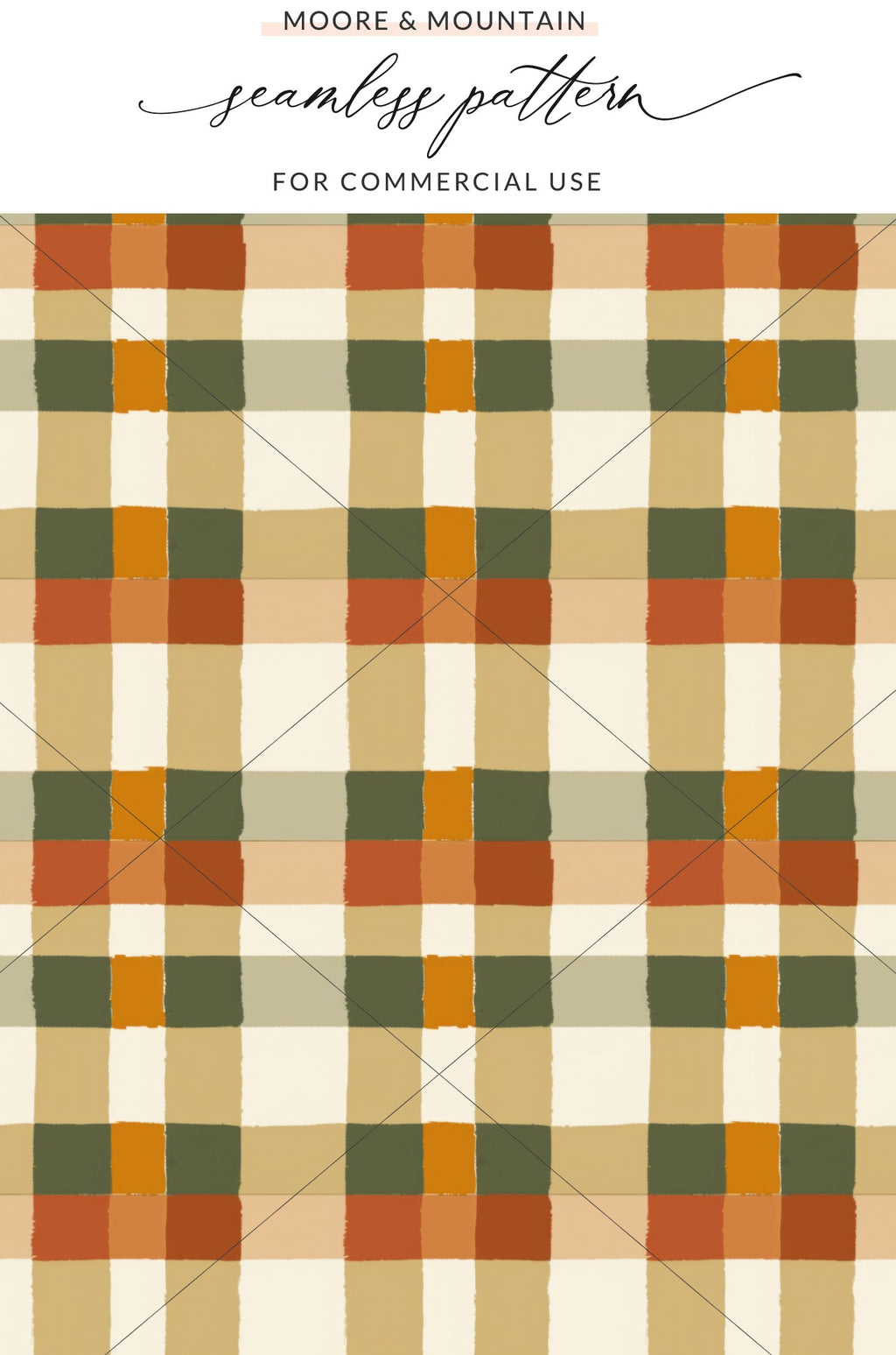 Moore and Mountain Seamless Pattern Commercial Use