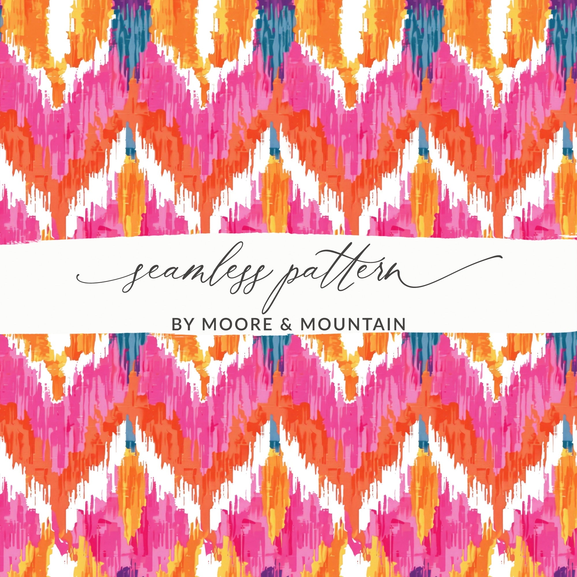 Colorful Abstract Seamless Pattern by Moore & Mountain