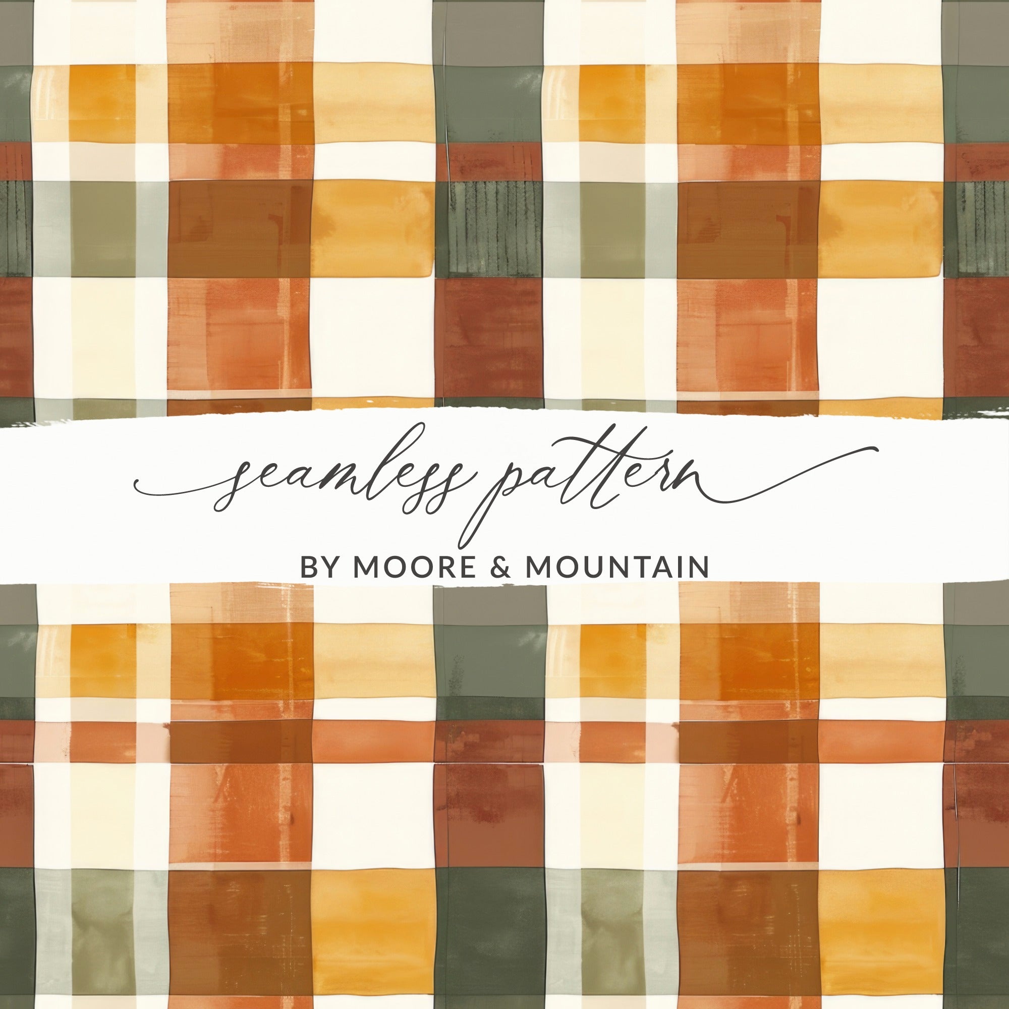 Seamless Plaid Pattern by Moore & Mountain design