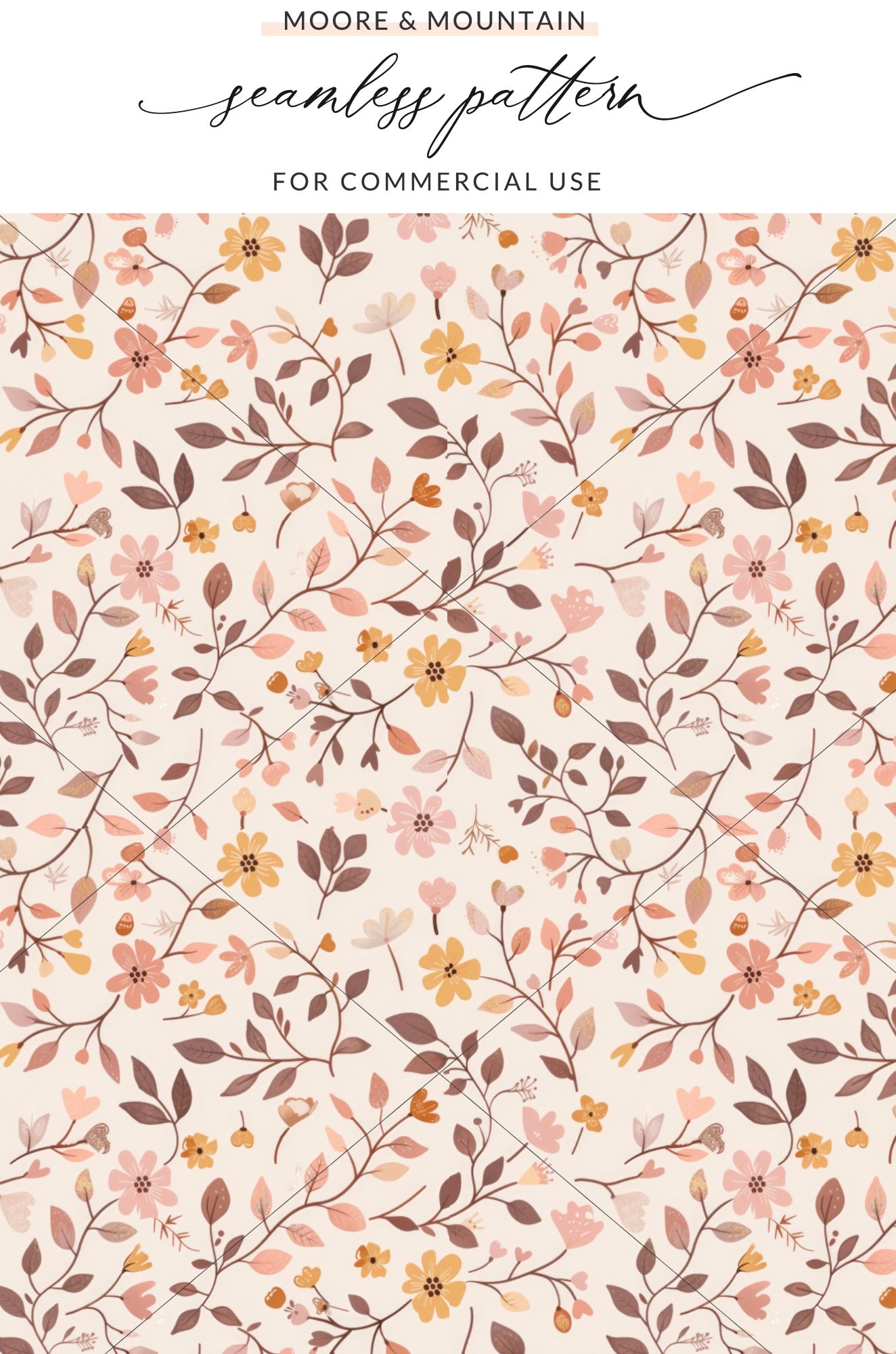 Seamless Floral Pattern for Commercial Use Design