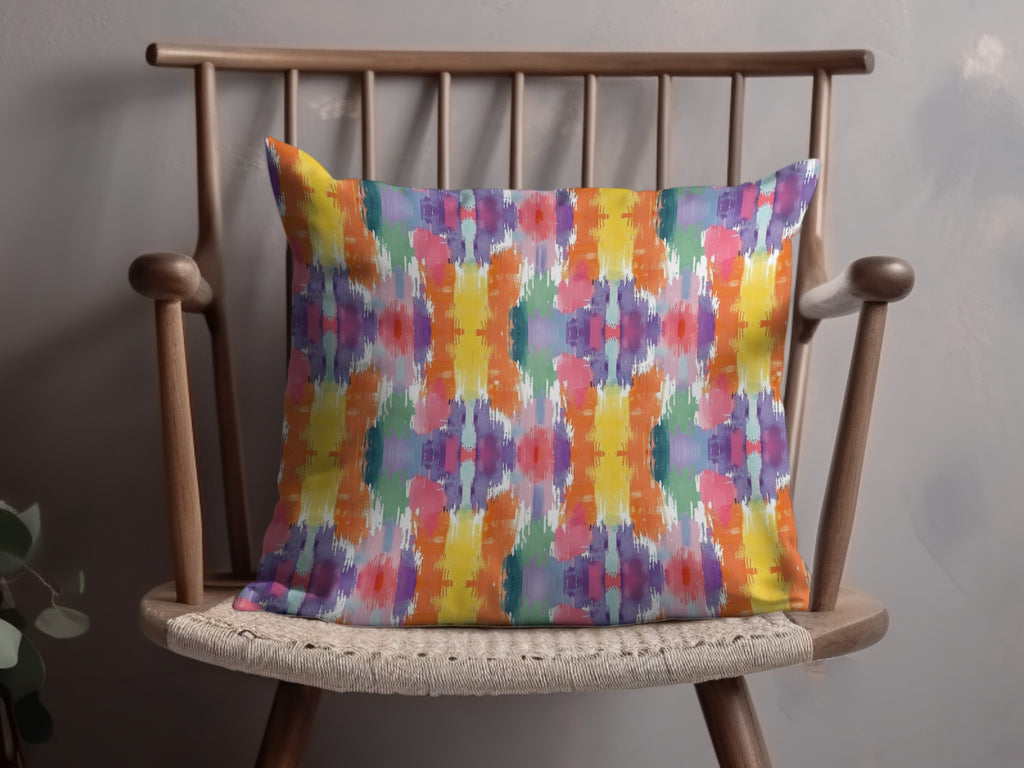 Vibrant Multicolor Abstract Art Design Pillow Cover