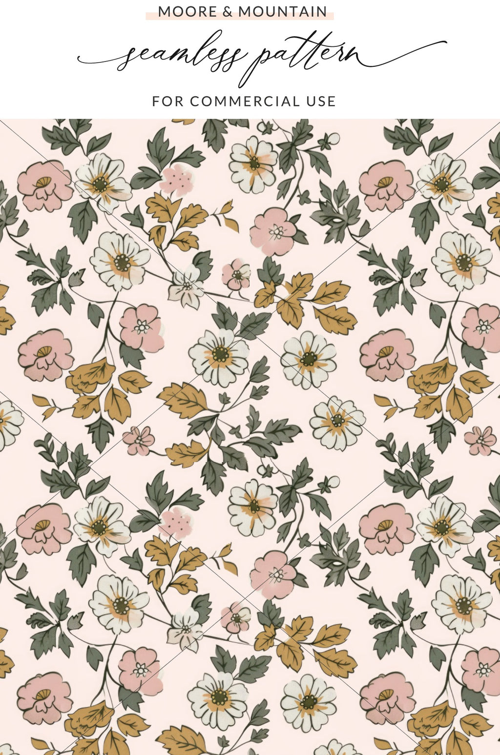 Floral Seamless Pattern for Commercial Use Design