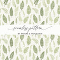 Green Fern Pattern Seamless Wallpaper Design Print