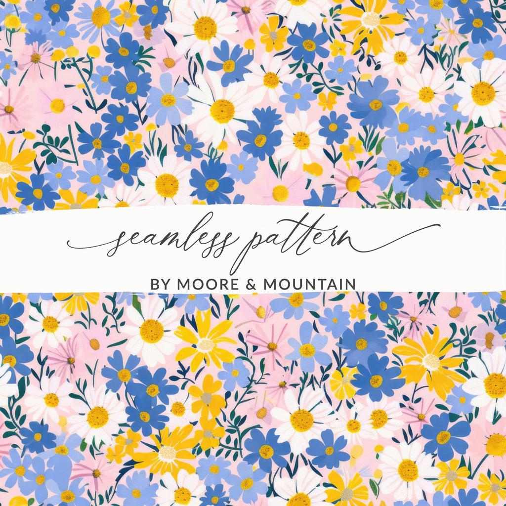 Vibrant Floral Seamless Pattern By Moore & Mountain