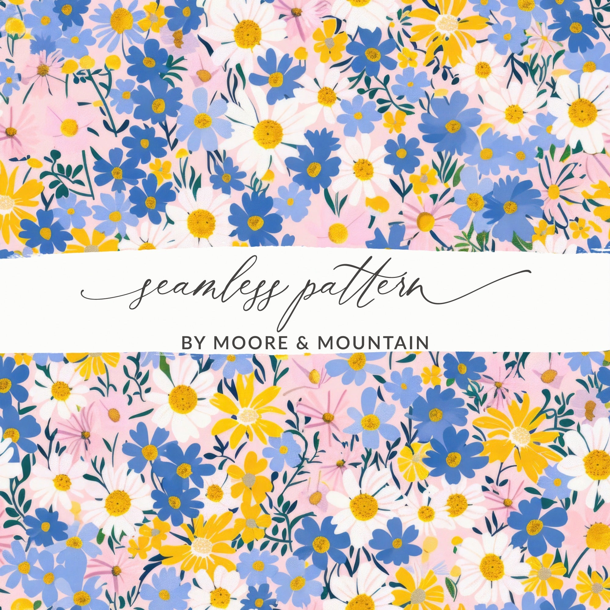 Vibrant Floral Seamless Pattern By Moore & Mountain