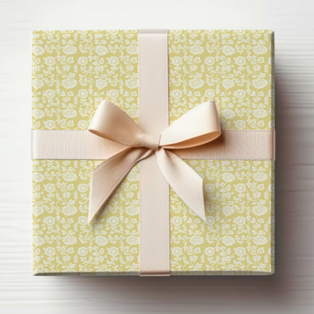 Elegant Floral Gift Box with Soft Ribbon for Special Occasions