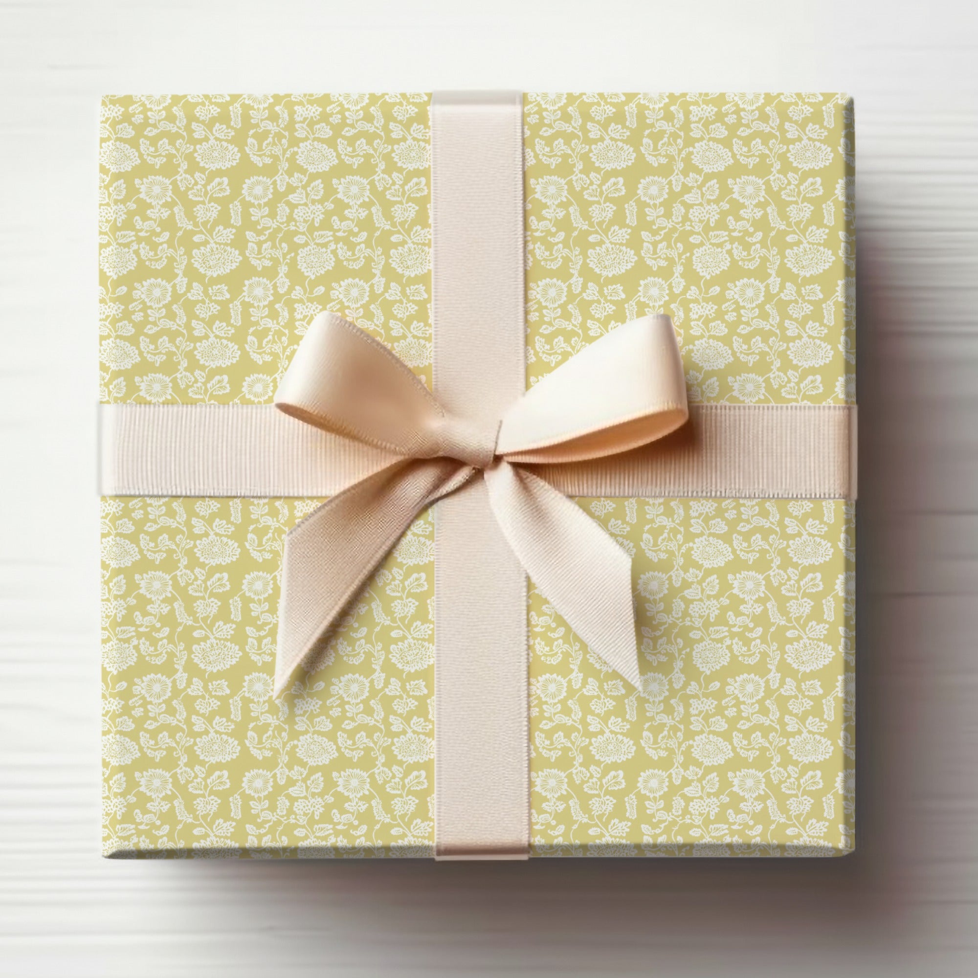 Elegant Floral Gift Box with Soft Ribbon for Special Occasions