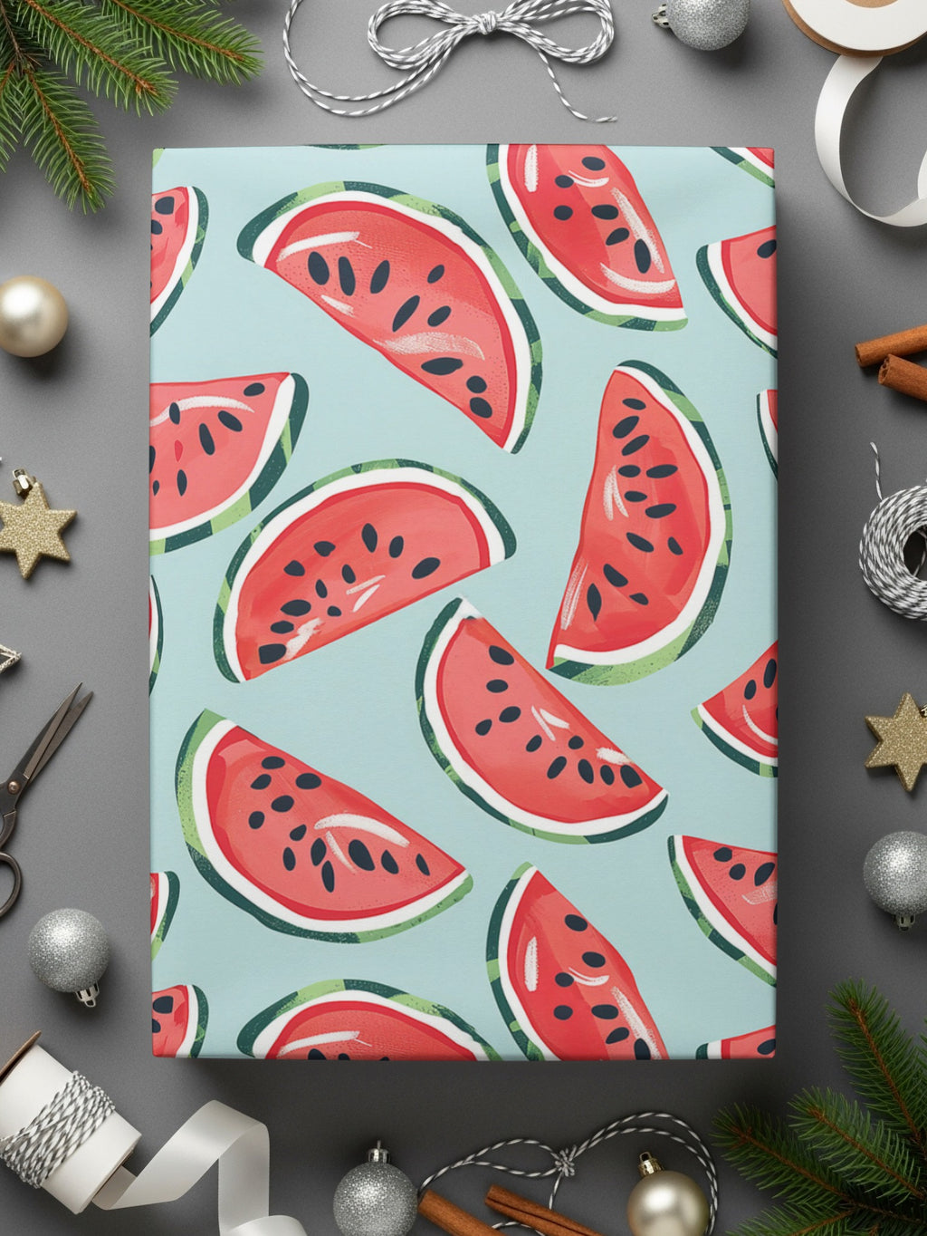 Watermelon Slice Pattern Gift Wrap for Every Occasion