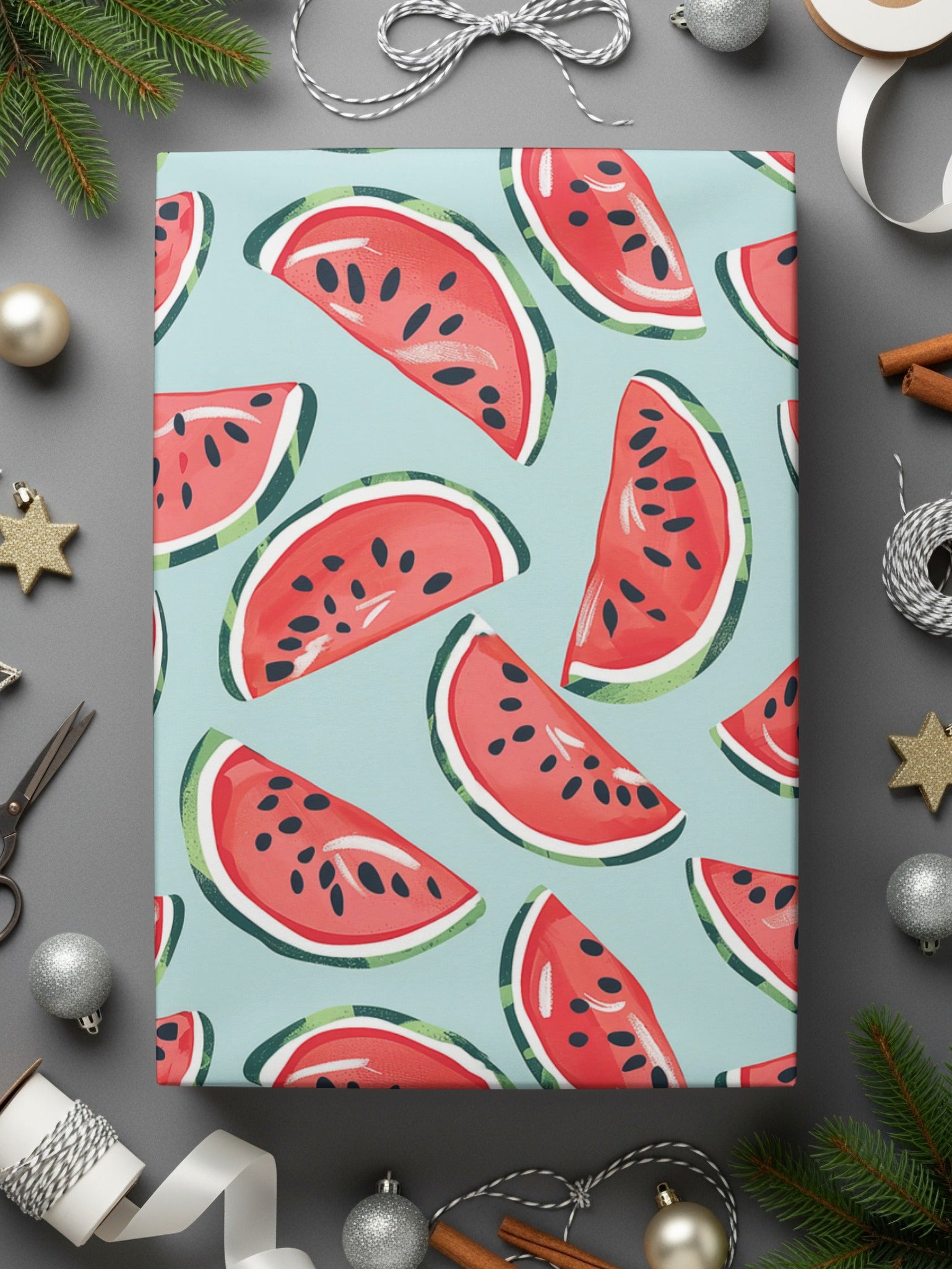 Watermelon Slice Pattern Gift Wrap for Every Occasion