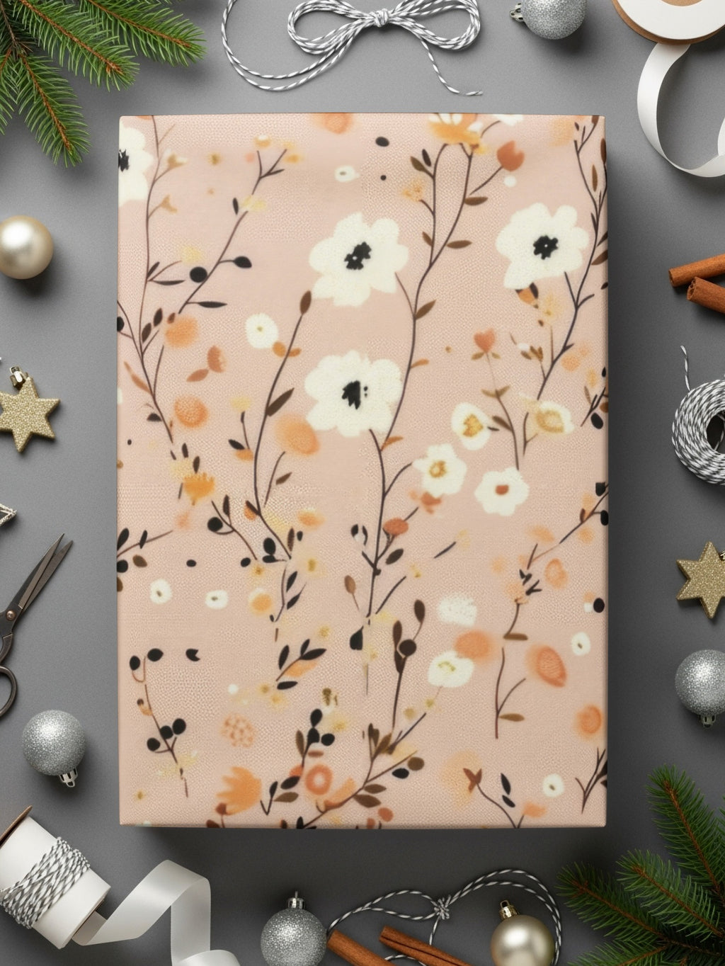 Elegant Floral Design Gift Wrapping Paper for Special Occasions