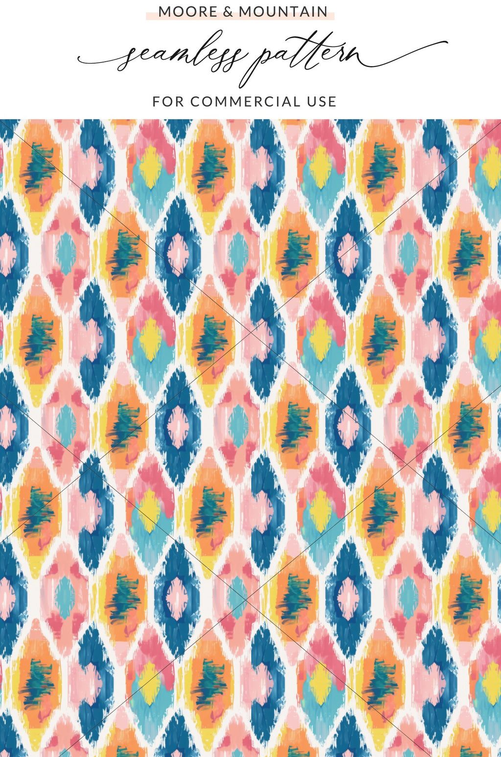 Colorful Abstract Geometric Seamless Pattern Design
