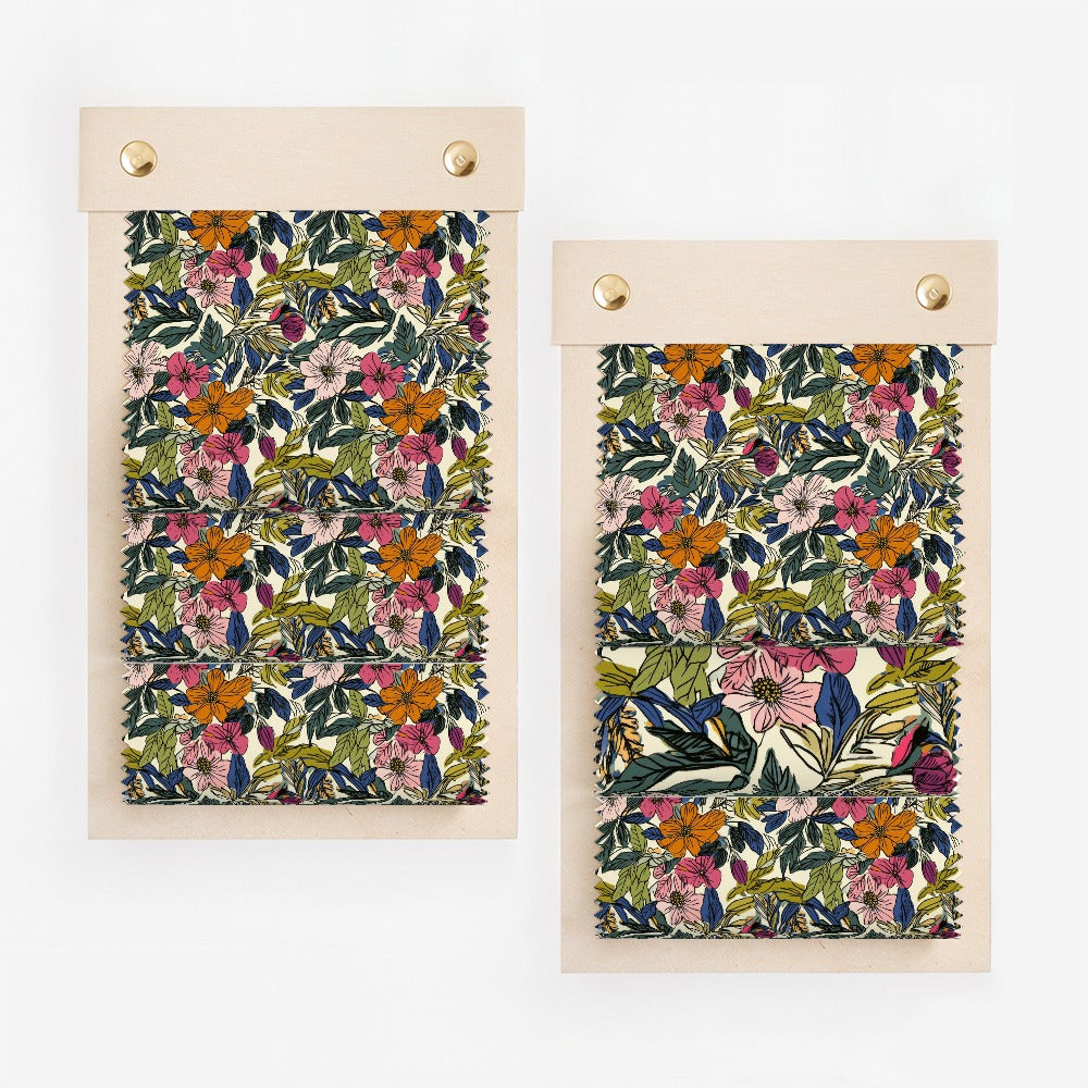 Vibrant Floral Print Design with Multi-Color Pattern