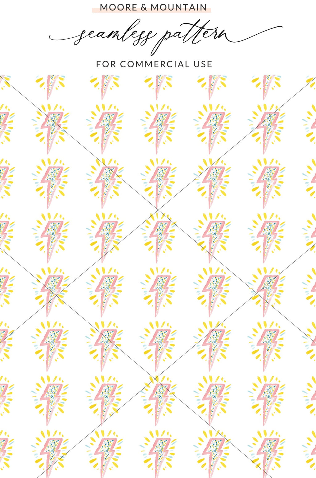 Vibrant Pink Lightning Bolt Design Seamless Pattern product type
lightning bolt
seamless pattern
pink lightning
yellow accents
blue dots
energetic design
vibrant print
playful motif
modern aesthetic
trendy graphic
digital background
surface design
textile print
commercial use
unique pattern
white background
abstract lightning
bold design
colorful pattern
pop art style