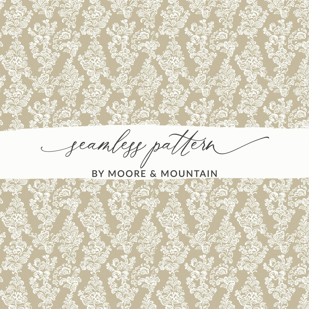 Elegant Seamless Pattern by Moore and Mountain Design